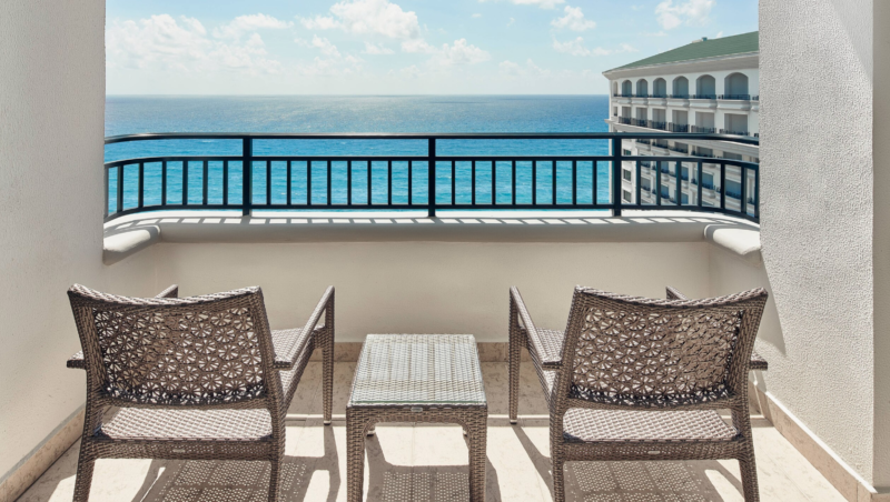 Standard balcony at JW Marriott Resort and Spa Cancun