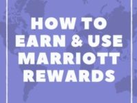 Marriott Rewards – Earning and Using Points