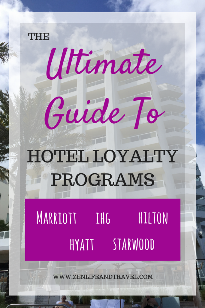 The Ultimate Guide To Hotel Loyalty Programs. This simple guide will show you how to earn and use points with Marriott, Hyatt, Hilton, Starwood and IHG hotels. You will also learn about the benefits of each program's Elite status and how to get it.