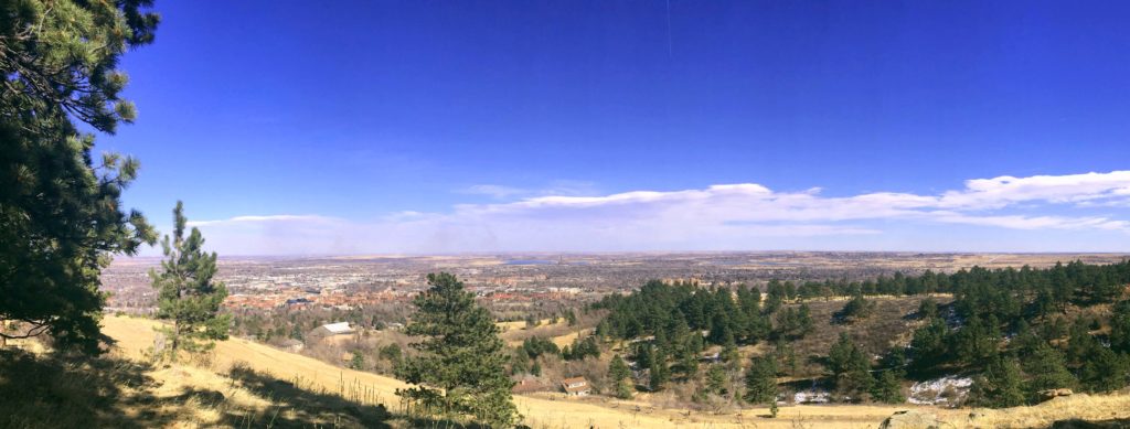 Hiking in Boulder at the Flatirons