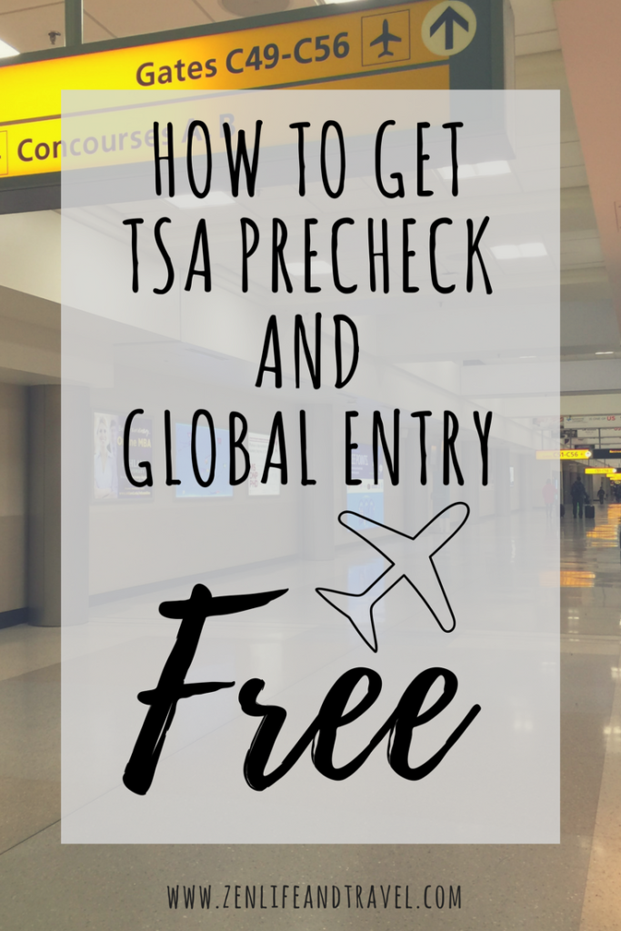 How To Get TSA PreCheck and Global Entry for FREE | Credit Cards That Offer TSA PReCheck and Global Entry Fee Reimbursement | Travel Tips | #TSAPrecheck #GlobalEntry