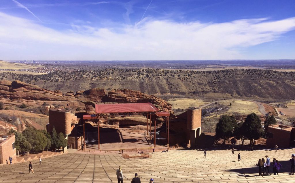 red rocks amphitheatre near Denver Colorado