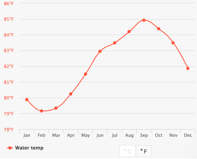 Water Temperature in Punta Cana