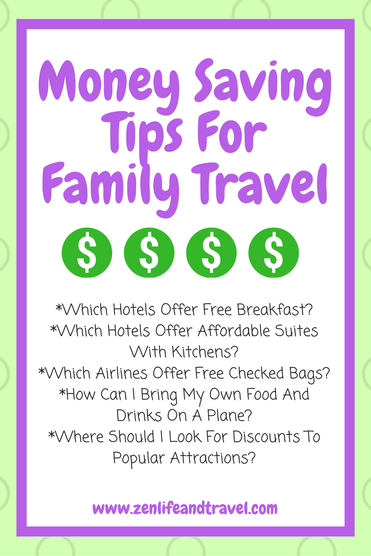 Money Saving Tips For Family Travel- Most people think traveling is expensive and can only be done once a year at best. While it can be expensive, it doesn't have to be. There are lots of ways to cut down on expenses, but still have a memorable family vacation. I hope you can use some of these money saving tips for family travel on your next vacation.