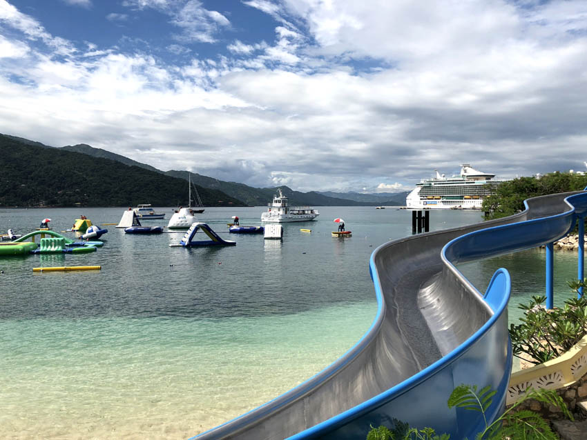 Royal Caribbean's private beach in Labadee, Haiti | Columbus Cove Water Park | Royal Caribbean Freedom of the Seas | Caribbean Travel