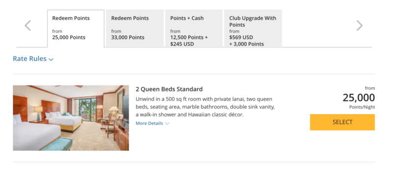 how to use hyatt points - points options at the grand hyatt kauai