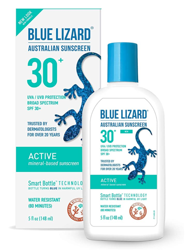 Blue Lizard sunscreen for travel