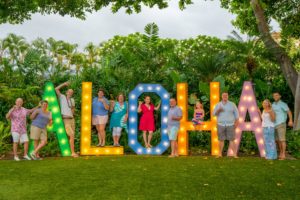 Aloha sign at the Marriott Wailea