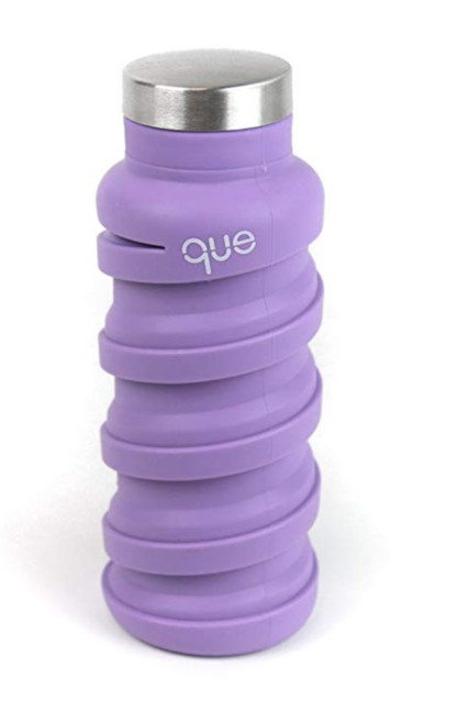 Carry On Travel Essentials | Que Collapsible Water Bottle