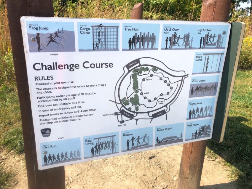 Glacier Ridge Metro Park Challenge Course