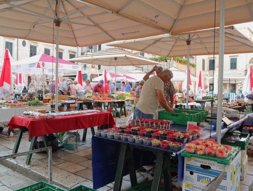 Dubrovnik open air market