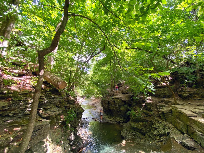 Indian Run Falls in Dublin Ohio