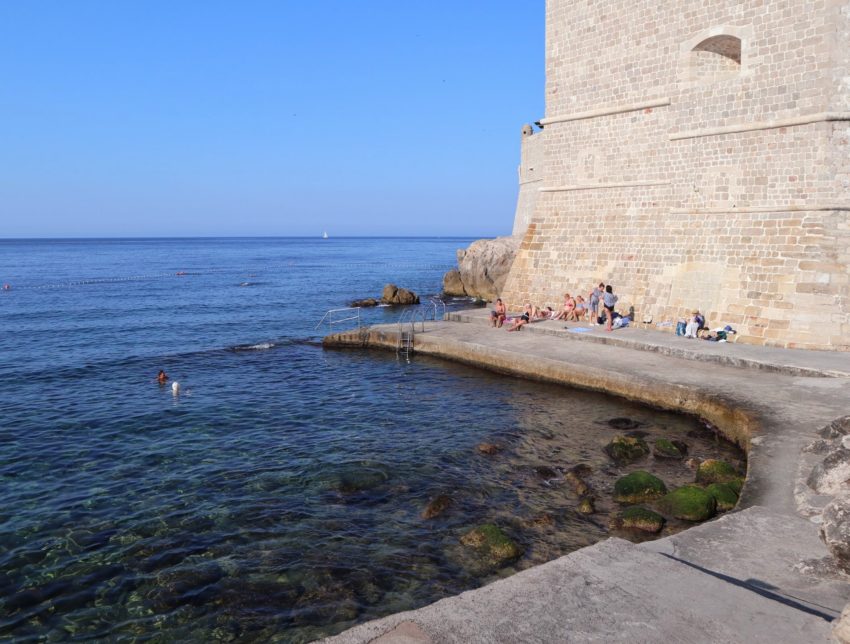 swimming in Dubrovnik