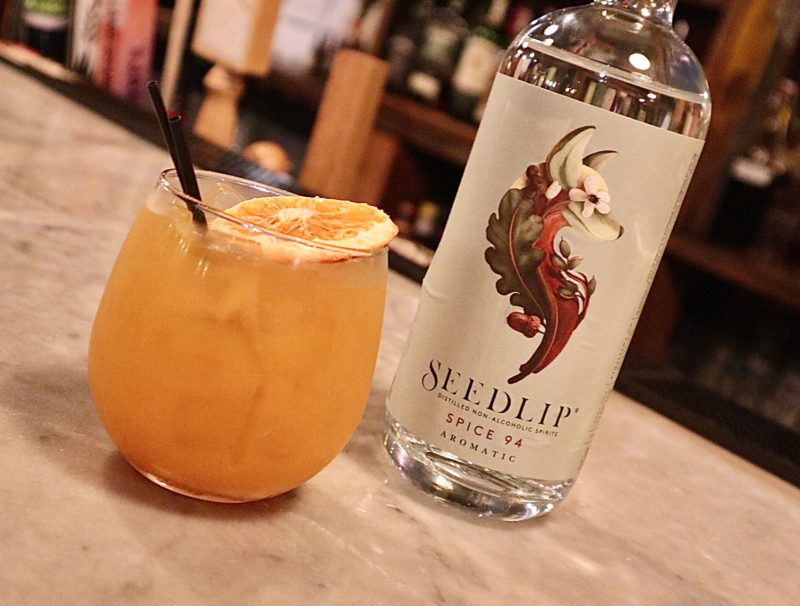 Seedlip pumpkin shrub at Strongwater Columbus | mocktails in Columbus