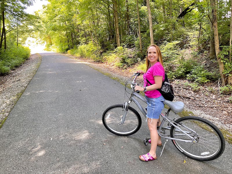 Biking on the Cardinal Greenway