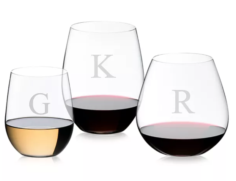 Stemless wine glasses Valentine's gift