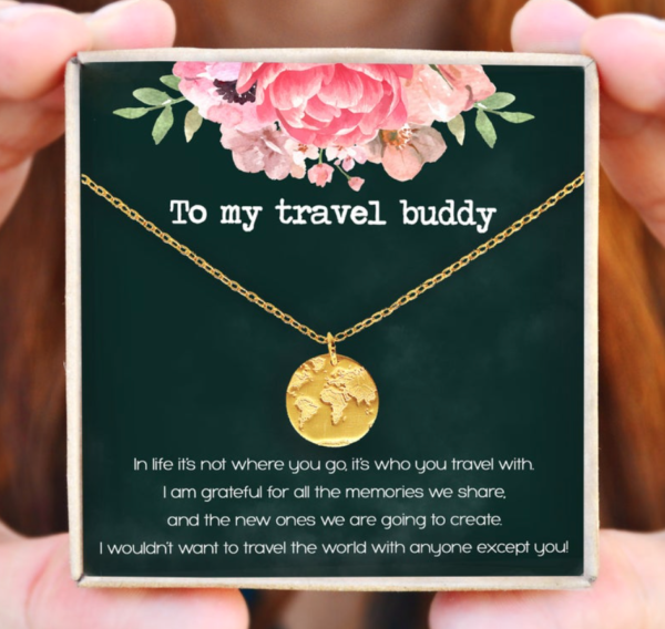 Travel Buddy Necklace BubbleBox Etsy