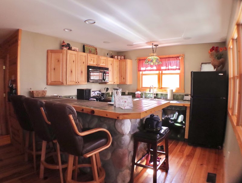 Kitchen at Water's Edge Cabin