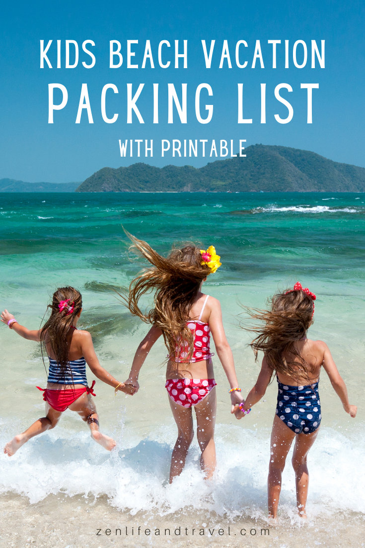 Kids Beach Vacation Packing List with Printable | You'll want to remember to pack all of these kids beach essentials on your next family vacation.