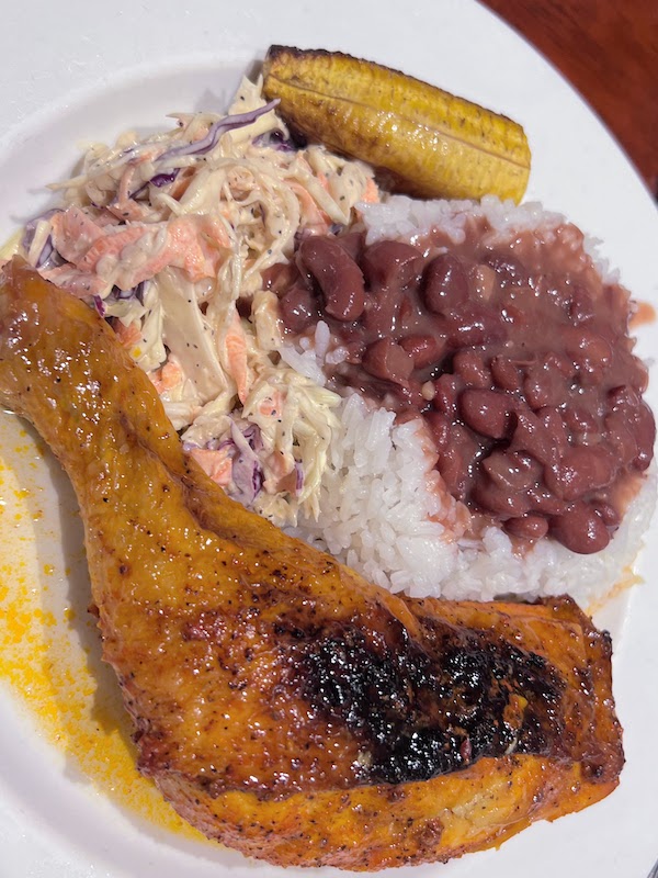 typical meal on Belize Aggressor