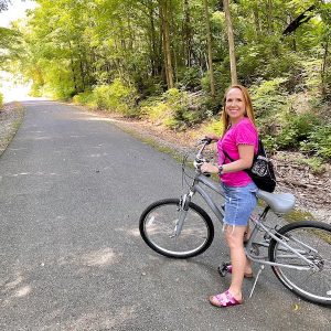 Biking on the Cardinal Greenway